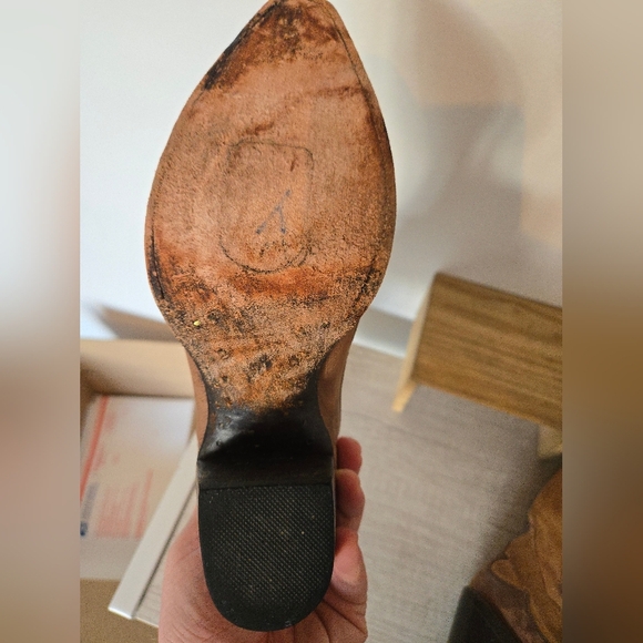 Dan Post Leather Graphic Print Western Boots Womens Size 7 Medium - Picture 6 of 8